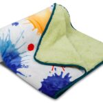 sleepwell Dětská deka OVEČKA® 100×140 cm – AKVAREL KAŇKY se smetanovým plyšem