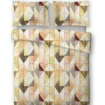 sleepwell Povlečení bavlněný satén sleepwell FRAGMENTY – 70×90 cm + 140×200 cm, kolekce 2025